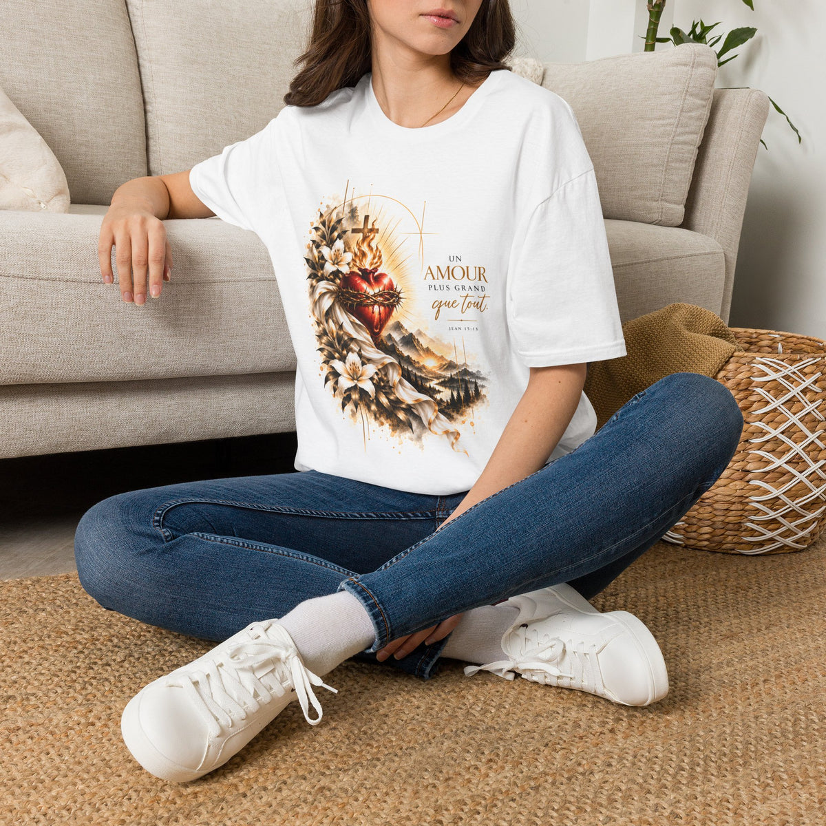 T-shirt unisexe « Un amour plus grand que tout »
