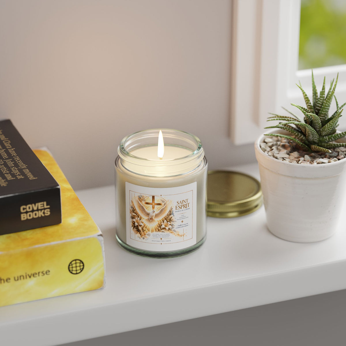Bougie Saint-Esprit – Source de Lumière | Paix, Guidance & Transformation