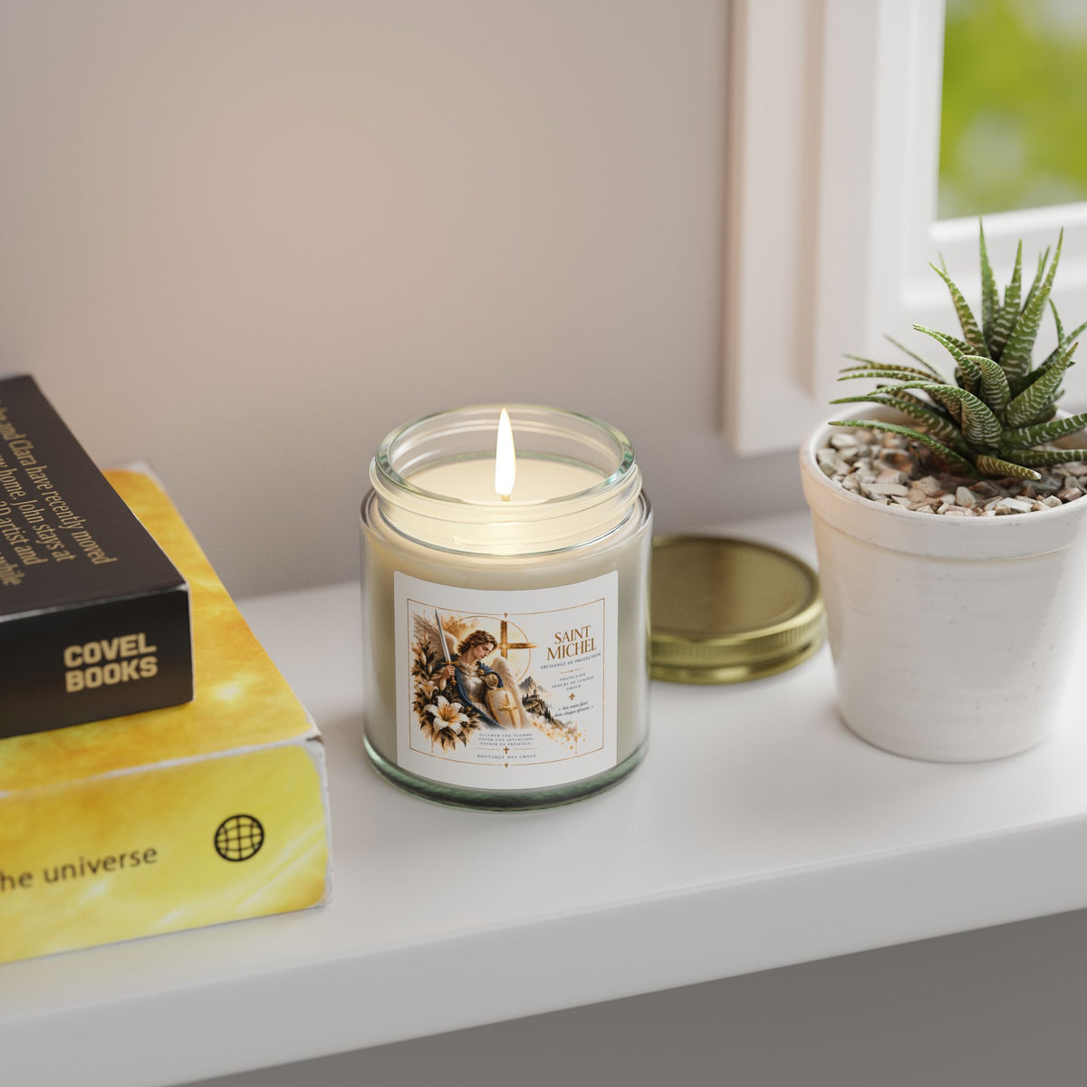 Bougie Saint Michel – Archange de Protection | Protection, Armure de Lumière & Amour