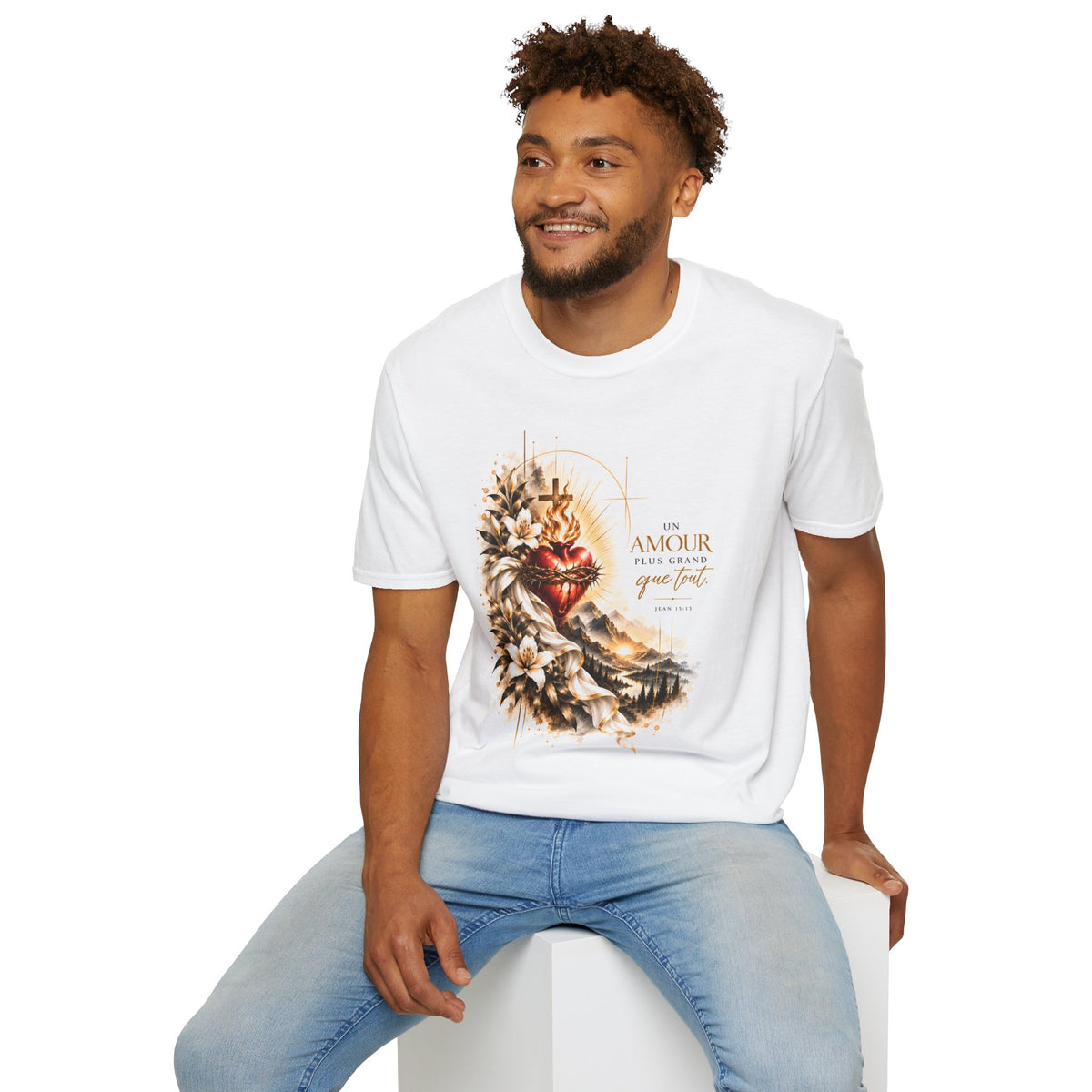 T-shirt unisexe « Un amour plus grand que tout »
