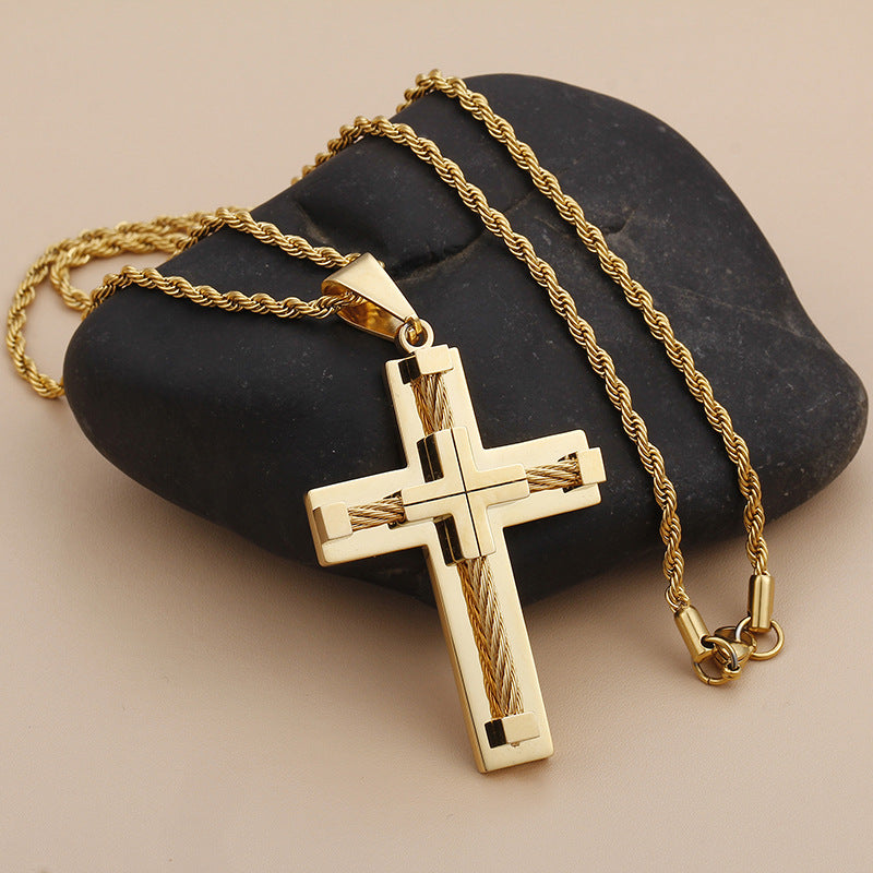 Pendentif Croix Homme