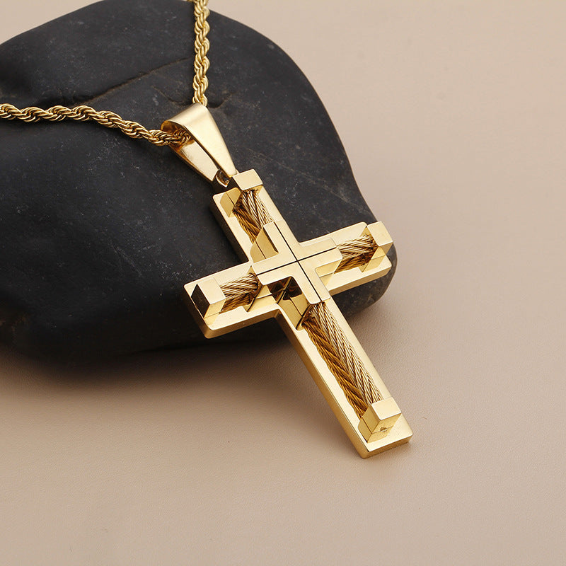 Pendentif Croix Homme