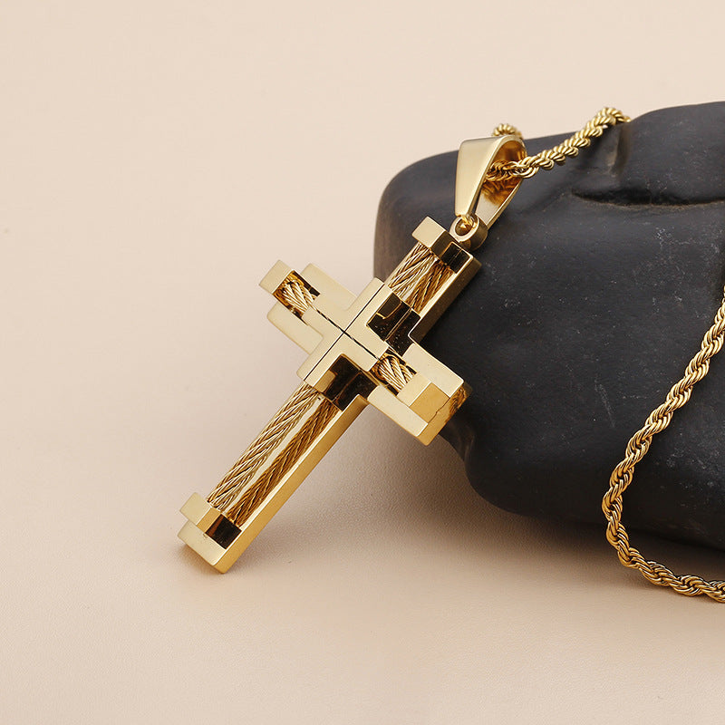 Pendentif Croix Homme