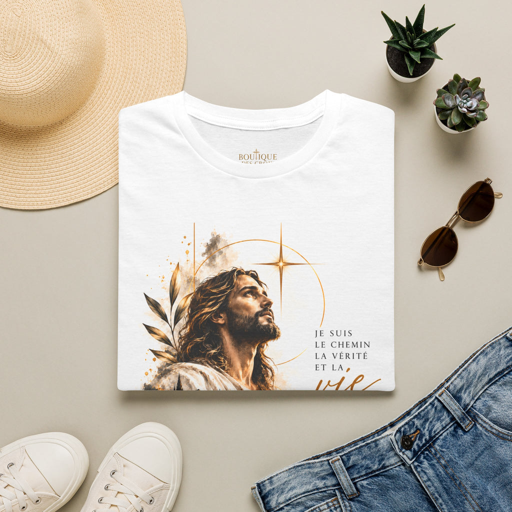 T-shirt unisexe « Je suis le chemin, la vérité et la vie »