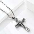 ✝️ Collier Homme Croix Moulée – Acier Inoxydable