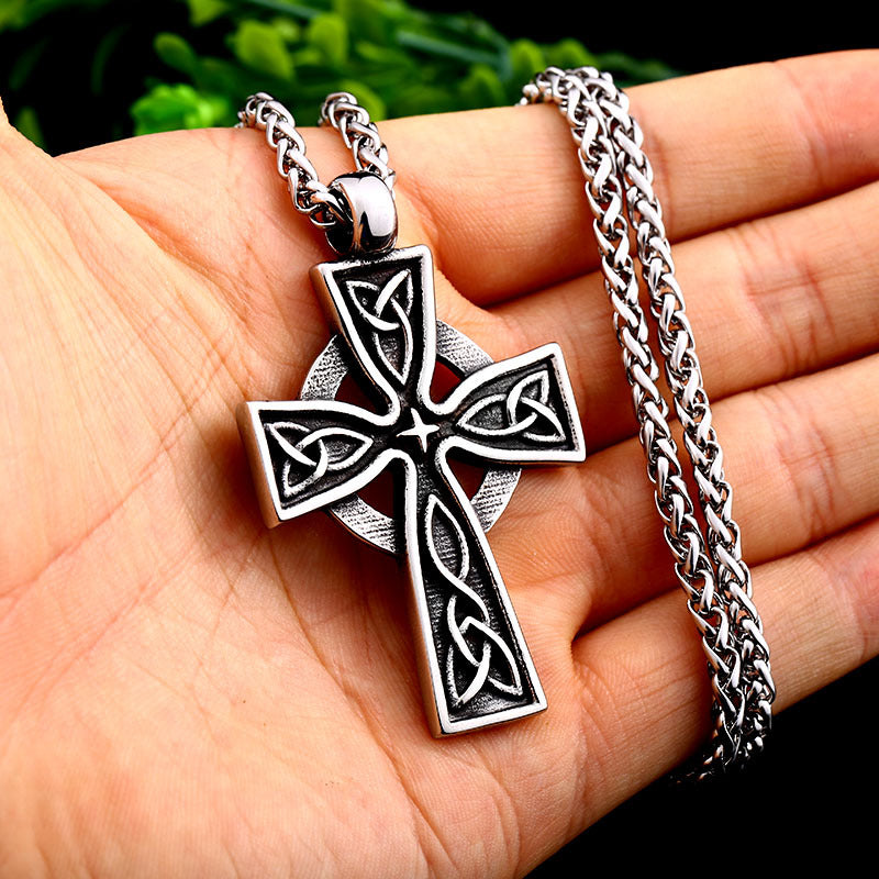 Stainless Steel Pendant Men's Creative Cross