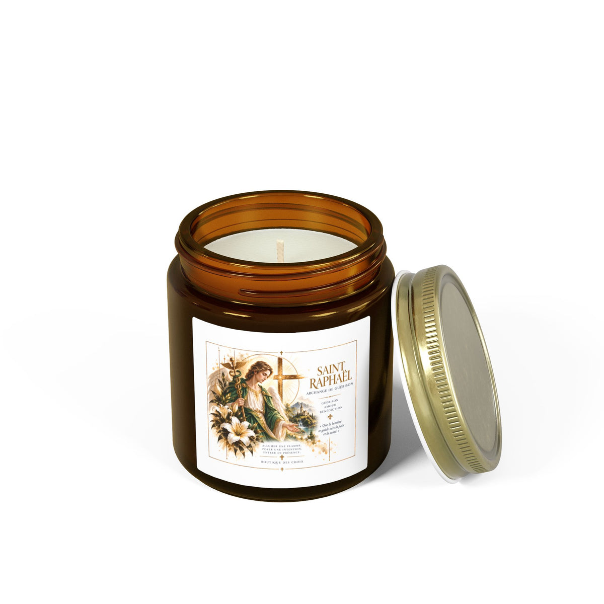 Bougie Saint Raphaël – Archange de Guérison | Guérison, Amour & Bénédiction