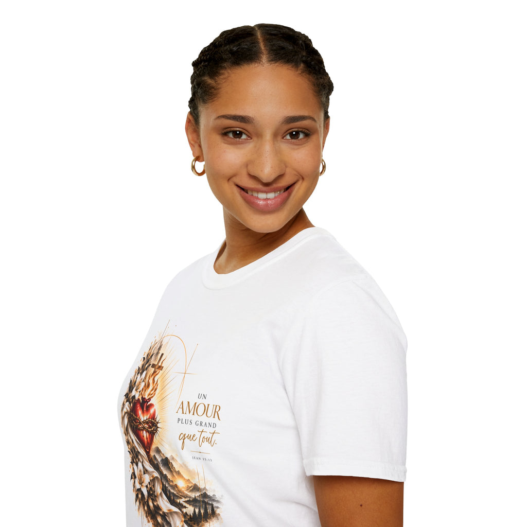T-shirt unisexe « Un amour plus grand que tout »