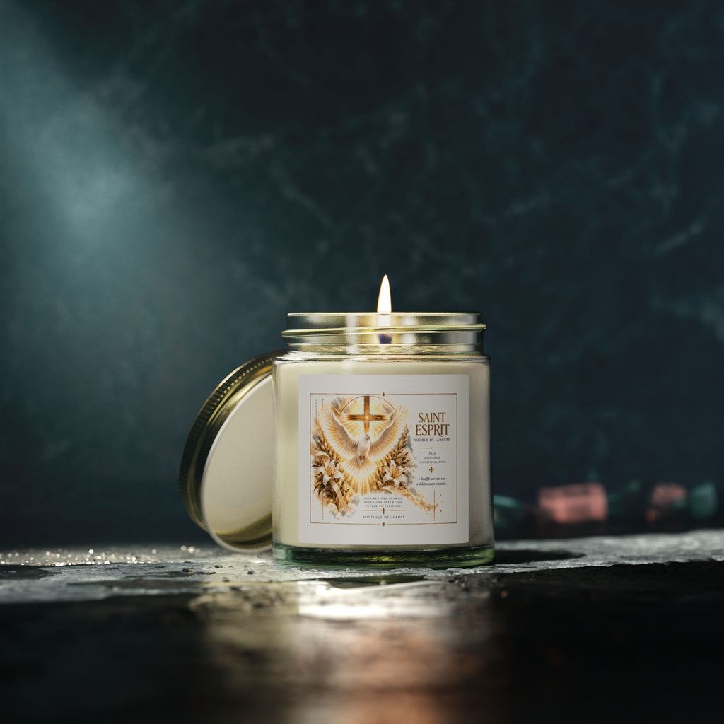 Bougie Saint-Esprit – Source de Lumière | Paix, Guidance & Transformation