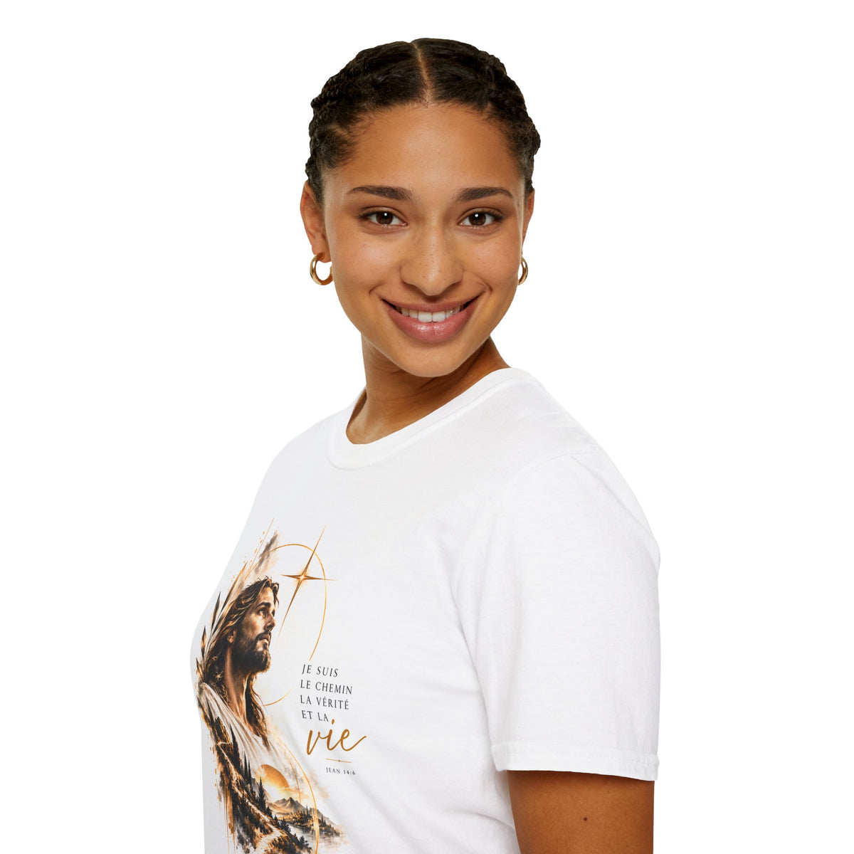 T-shirt unisexe « Je suis le chemin, la vérité et la vie »